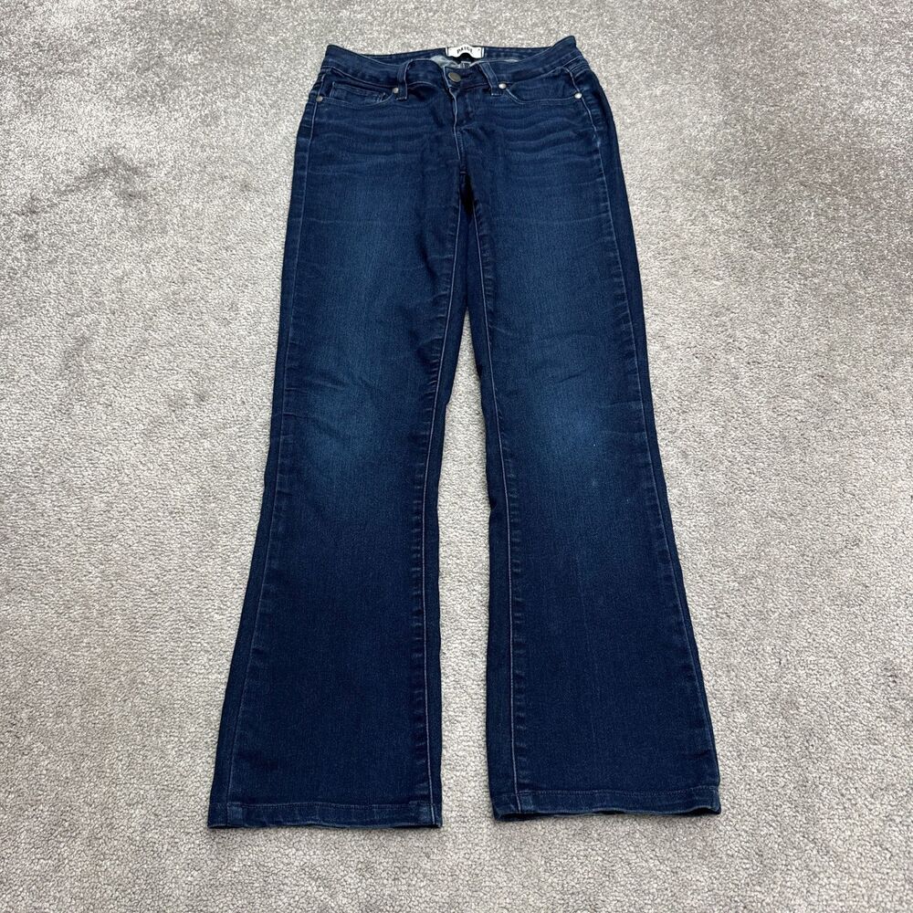 Paige Manhattan Dream Catcher Bootcut Denim Jeans Womens 26 Dark Wash Mid Rise
